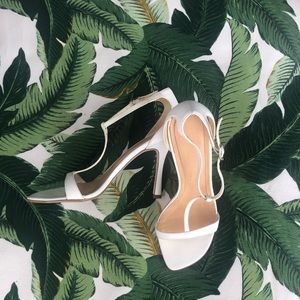 Sexy White Leather Heels